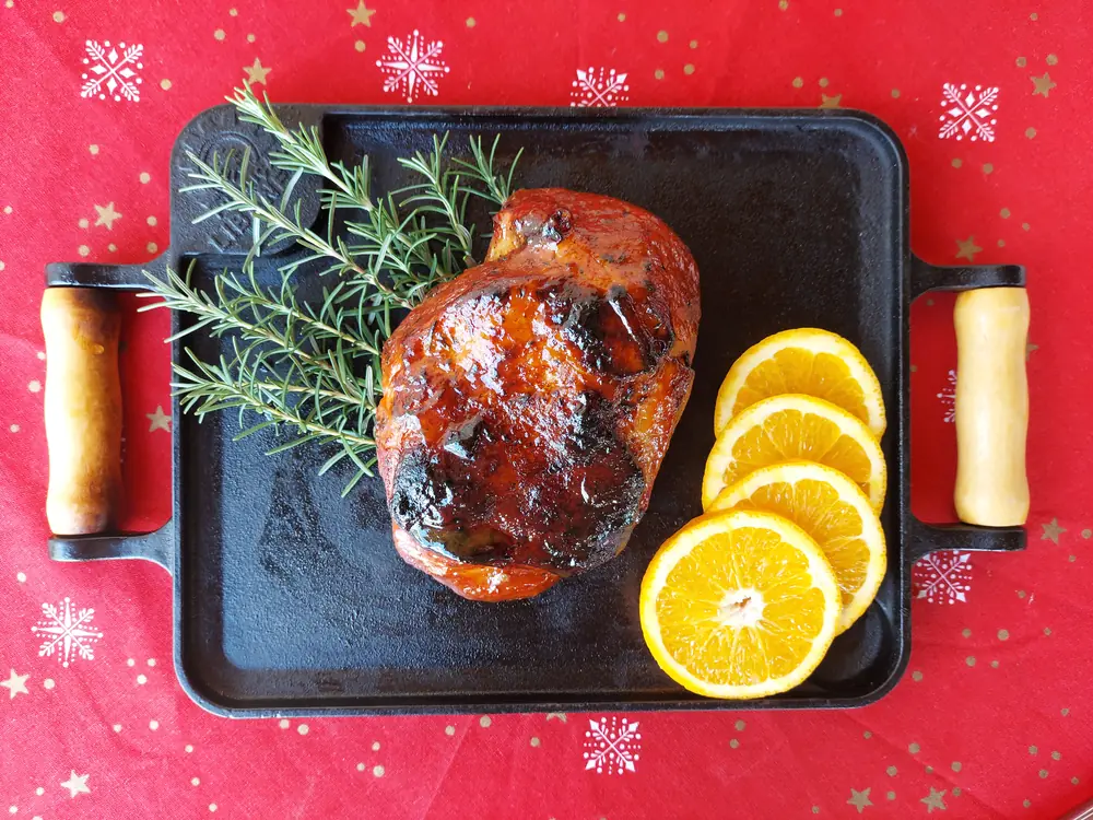 Paleta desossada Fricéu ao molho de laranja, pronto para servir